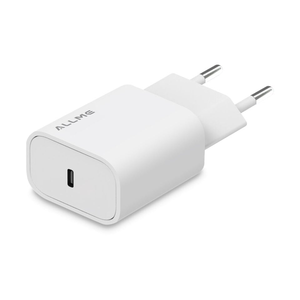 Allme SS20ATB 20W PD Hızlı Şarj Adaptörü Beyaz