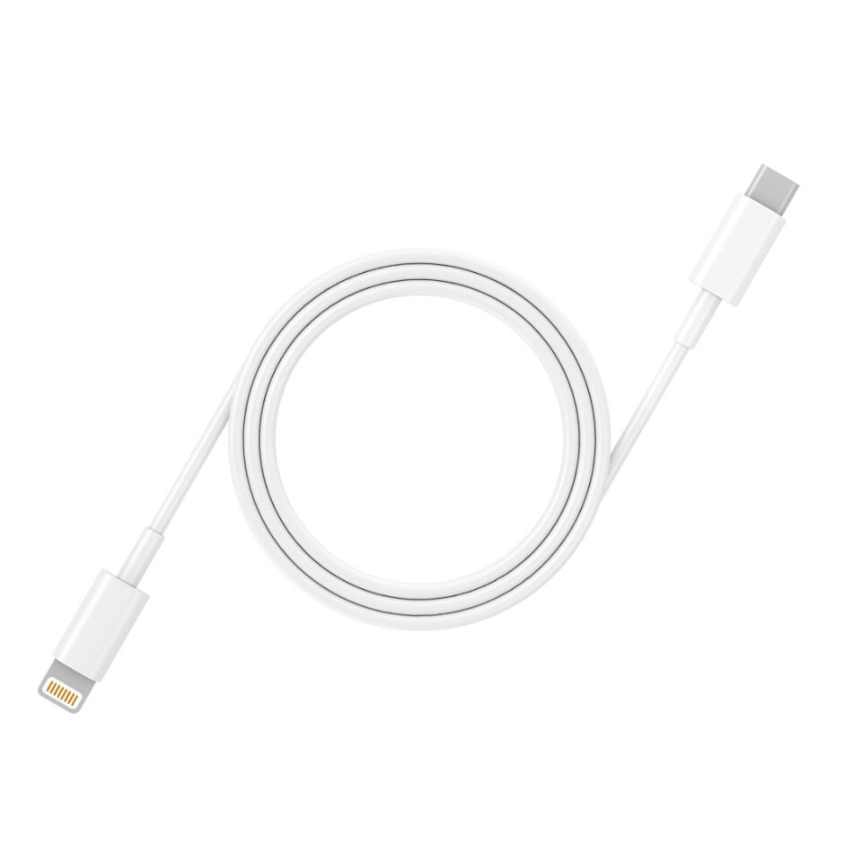 Allme DK3ATLB 3A Type-C to Lightning Data Kablo Beyaz