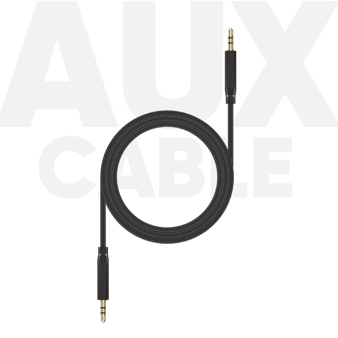 Allme DK2AUX Aux to Aux Hasır Kablo Siyah