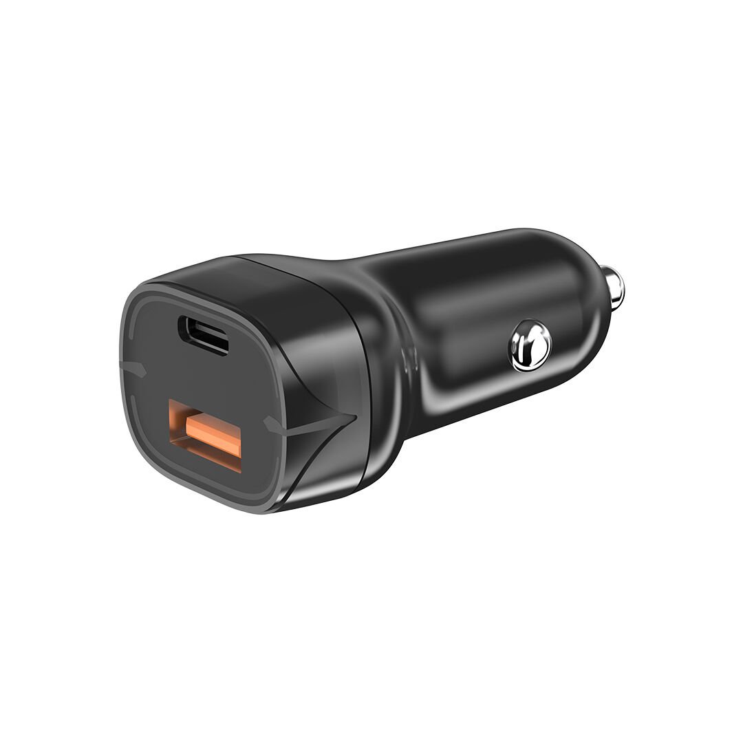 Allme AS48AS Dual Port 48W  (30W PD+18W USB) Hızlı Araç Şarj Adaptörü Siyah