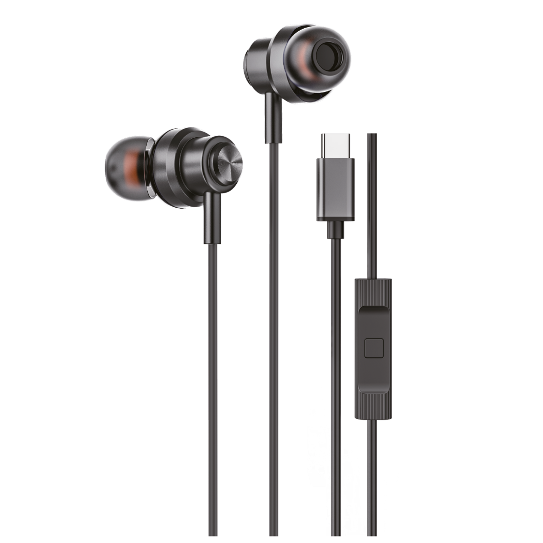 Soundme LS725A Type-C Girişli Metal Başlıklı&Mıknatıslı Kablolu Kulaklık Antrasit