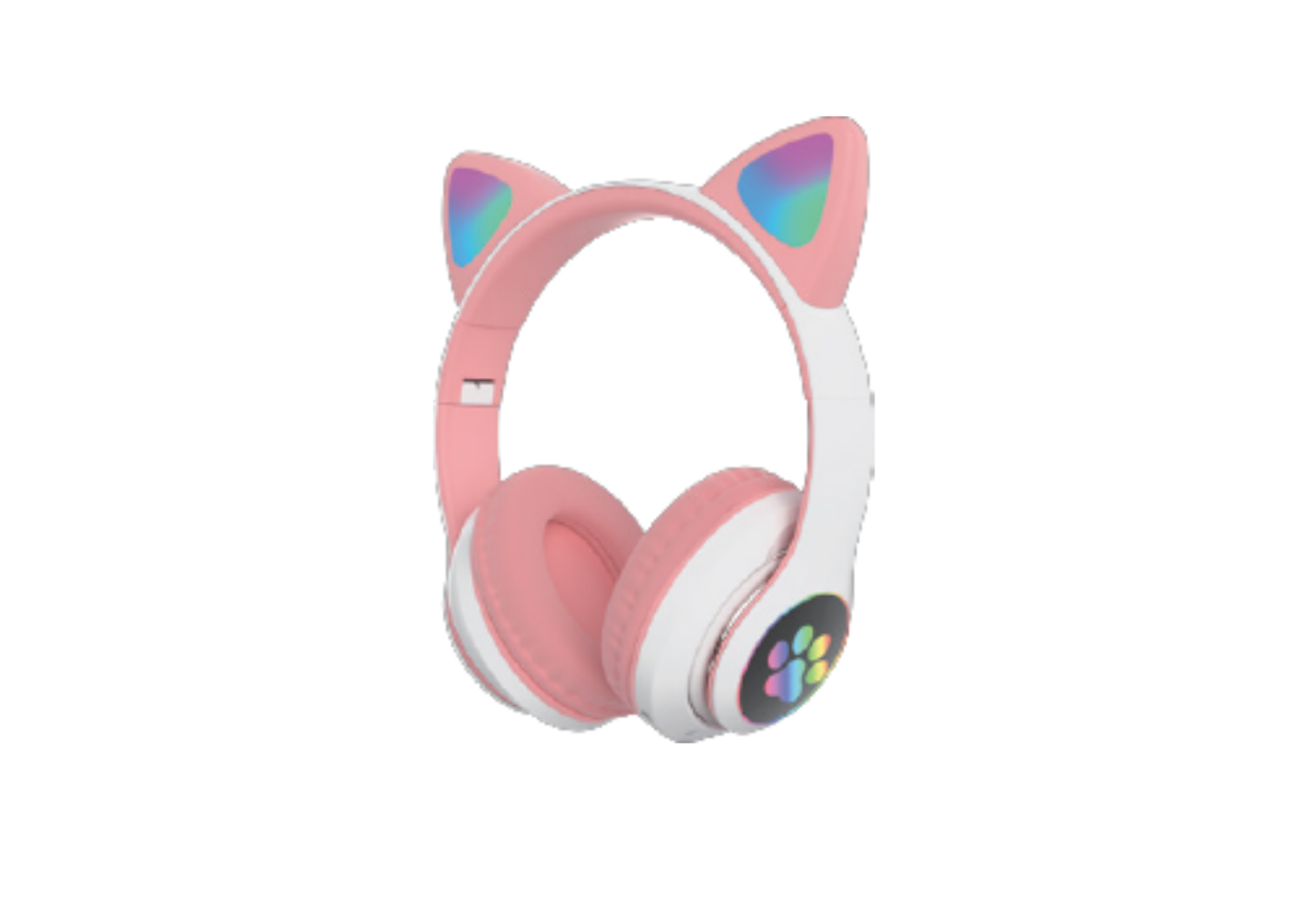 Soundme SM61P Kedi Figürlü Işıklı Bluetooth Kulaklık Pembe