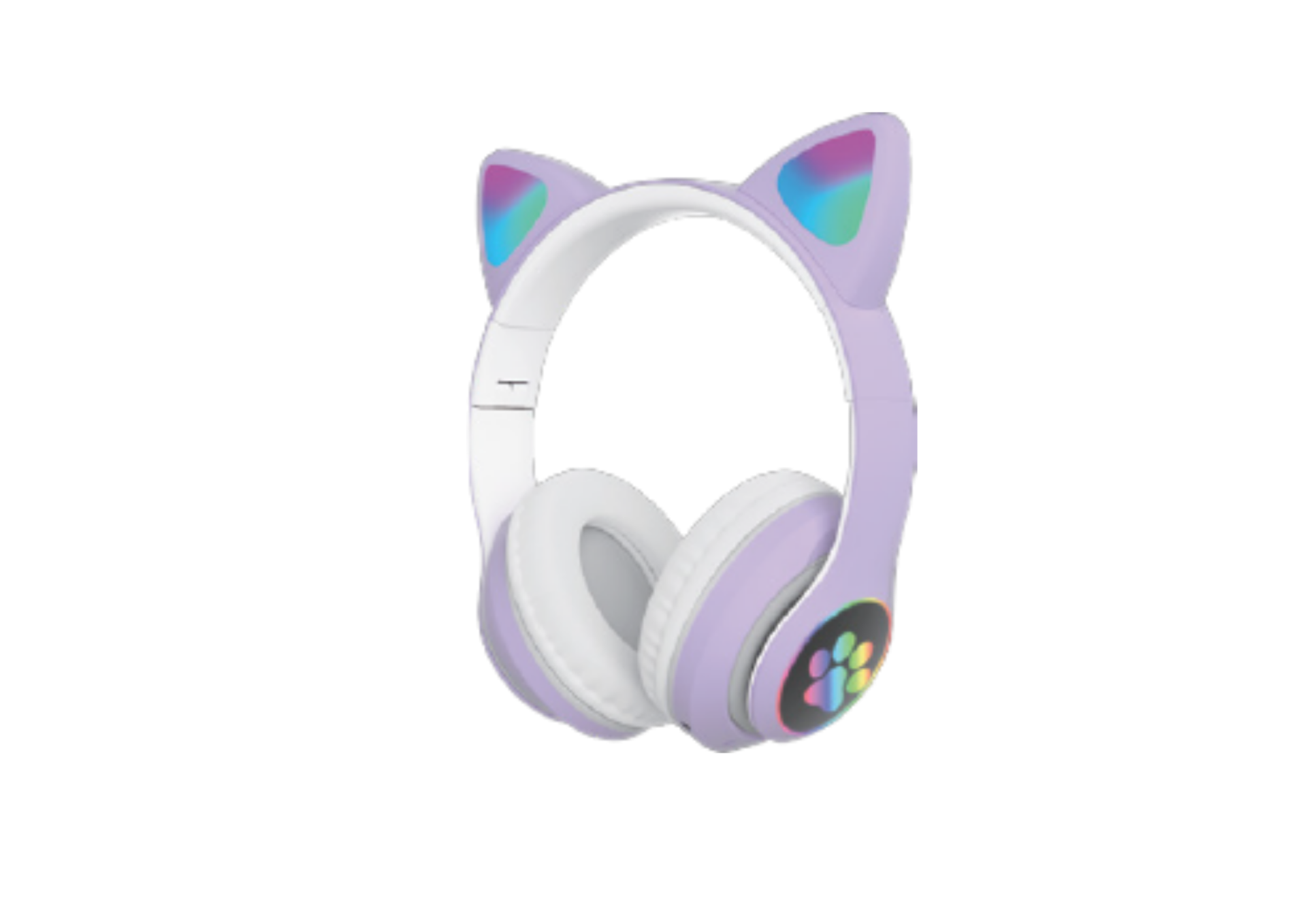 Soundme SM61M Kedi Figürlü Işıklı Bluetooth Kulaklık Mor