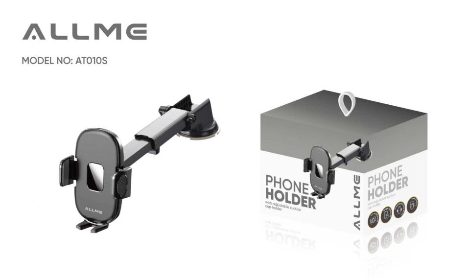Allme AT010S Araç İçi Telefon Tutucu Siyah