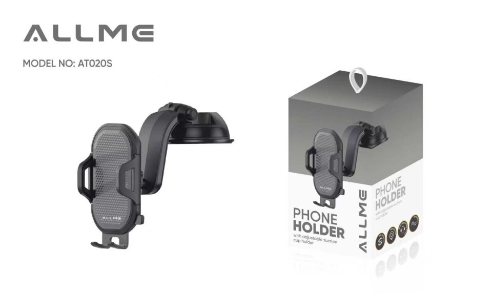 Allme AT020S Araç İçi Telefon Tutucu Siyah