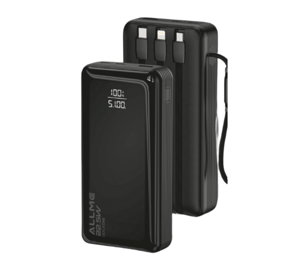 Allme BT020S QuickPro Dahili 3 Kablolu 20.000mAh  Powerbank