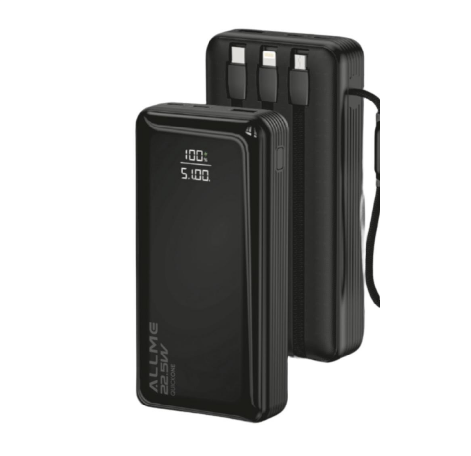 Allme BT020S QuickPro Dahili 3 Kablolu 20.000mAh  Powerbank