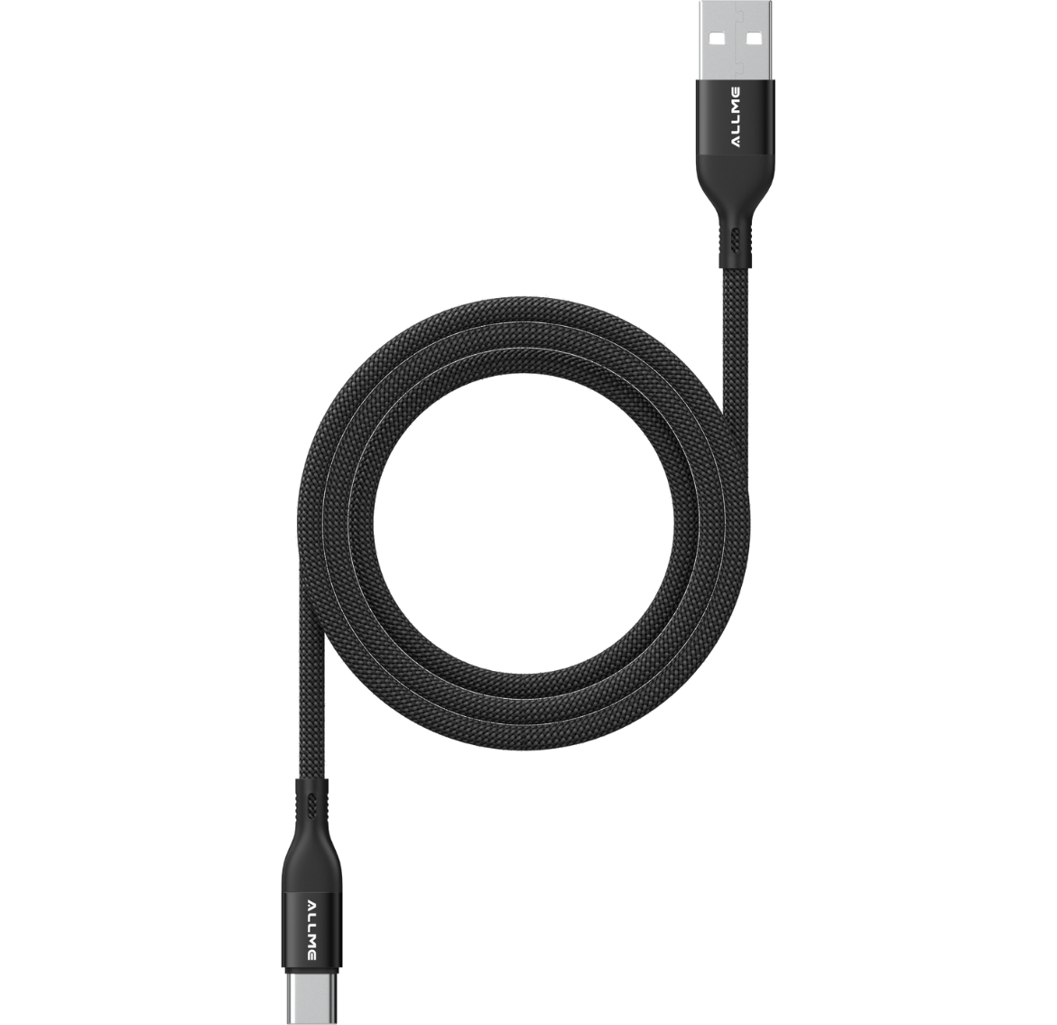 Allme DK3AUTS USB to Type-C Örgü Data Kablo Siyah