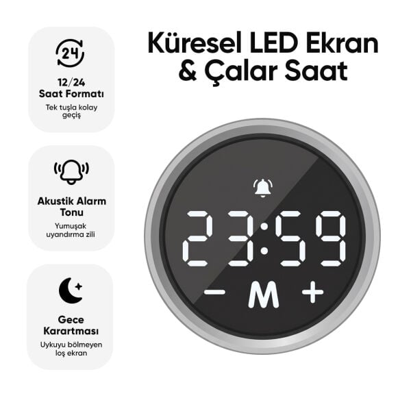Allme ASB01S SmartBase 3in1 Kablosuz Şarj İstasyonu Siyah